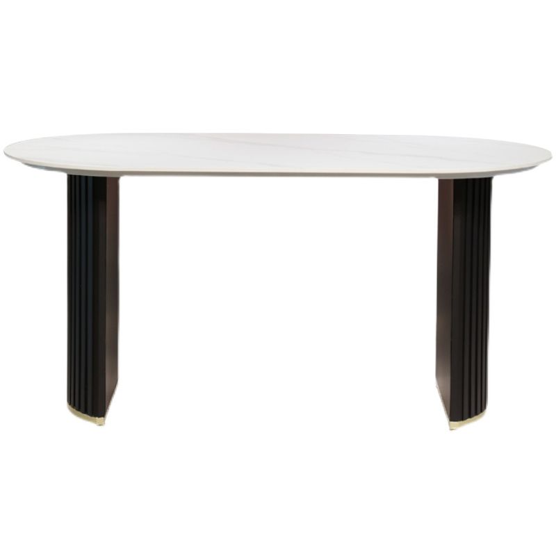 Luxury Double Pedestal Dining Site Table Stone Dining Room Furniture Clearhalo ' dining_table' 'Dining Tables & Seating' 'Dining Tables' 'furn' 'furn_dining_table' 'Furniture' 'furniture_dining_table' 'Kitchen & Dining Furniture' 'kitchen&dining_furn' 'kitchen' 'kitchen_dining_table' 1200x1200_b90cf8af-5ec5-41c7-b1a2-350de7b178f9