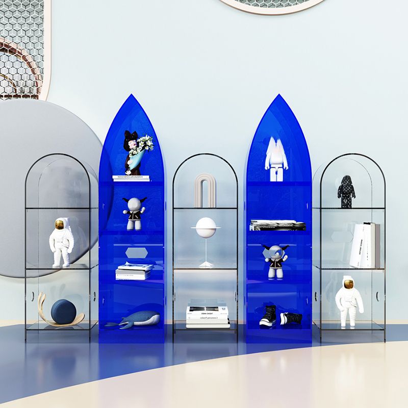 Bibliothèque acrylique de bibliothèque standard à dos fermé moderne pour salle d'étude