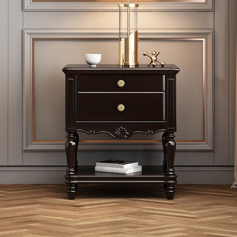 Table de nuit en bois massif de 24,41 "Table