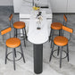 Nordic Simple Bar Table Stone Top Free Form Top Bistro Table for Restaurant Clearhalo 'Bar Furniture' 'Bar Tables' 'bar_tables' 'furn' 'furn_bar_tables' 'Furniture' 'Kitchen & Dining Furniture' 1200x1200_b90f5654-a4db-4122-b2e4-b0ecbd790471