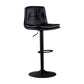 Modern Swivel Adjustable Height Barstool Matte Finish Leather Stool Clearhalo 'Bar Furniture' 'Bar Stools' 'bar_stools' 'furn' 'furn_bar_stools' 'Furniture' 'furniture_bar_stools' 'Kitchen & Dining Furniture' 1200x1200_b90fdb07-0077-401d-9bd4-61cd43114fc6