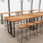 Industrial 1/2/4/7 Pieces Counter Height Set Solid Wood Top Indoor Bar Pub Table Set Clearhalo 'Bar Furniture' 'furn' 'furn_home_bar_bar_sets' 'Furniture' 'Home Bars & Bar Sets' 'home_bar_bar_sets' 'Kitchen & Dining Furniture' 1200x1200_b910bb40-567f-4ae6-a6d4-b27d43007f5a