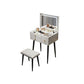 Glam Mirrored Glass Vanity Desk 3 Drawer Vanity Dressing Table Clearhalo 'Bedroom Furniture' 'furn' 'furn_makeup_vanities' 'Furniture' 'Makeup Vanities' 'makeup_vanities' 1200x1200_b913697d-291a-431c-a692-b956adae3c19
