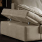 Faux Leather Loose Back Sofa White 31.5" H Pillow Top Arm Sofa& Chaise Clearhalo 'furn' 'furn_sectionals' 'Furniture' 'furniture_sectionals' 'Living Room Furniture' 'Sectionals' 1200x1200_b9149a8f-6591-4779-ad81-0db151d6b136