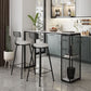 White Marble Kitchen Counter-height Pub Table Rectangle Bar Dining Table Clearhalo 'Bar Furniture' 'Bar Tables' 'bar_tables' 'furn' 'furn_bar_tables' 'Furniture' 'furniture_bar_tables' 'Kitchen & Dining Furniture' 'kitchen&dining_furn' 'kitchen' 1200x1200_b9172eaa-8511-4c06-b780-51ccb7e4e833
