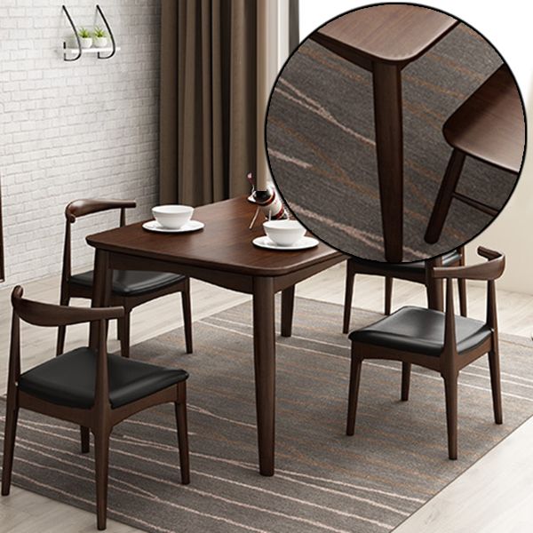 Rectangle Wood Dining Table Contemporary Dinner Table with 4 Legs Clearhalo 'Dining Tables & Seating' 'Dining Tables' 'dining_table' 'furn' 'furn_dining_table' 'Furniture' 'Kitchen & Dining Furniture' 1200x1200_b919f034-64ac-4b25-9f9e-5098bbbbcc65
