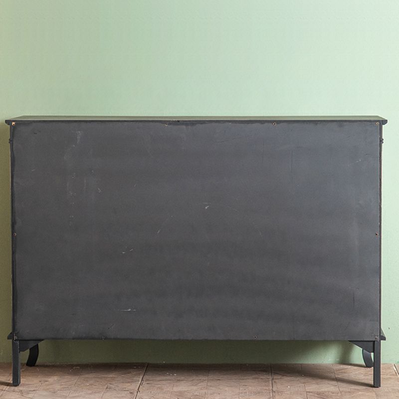 モダンな木質のキャビネットガラスのドアリビングルーム用のドア付きストレージキャビネット