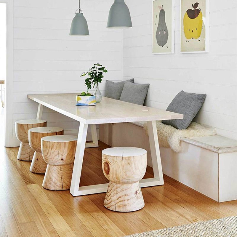 Modern Solid Wood Table Rectangle Dining Table with Double Pedestal Base Clearhalo ' dining_table' 'Dining Tables & Seating' 'Dining Tables' 'furn' 'furn_dining_table' 'Furniture' 'furniture_dining_table' 'Kitchen & Dining Furniture' 'kitchen&dining_furn' 'kitchen' 'kitchen_dining_table' 1200x1200_b91b9e1e-ae1f-4d76-820b-e748e24e78a9