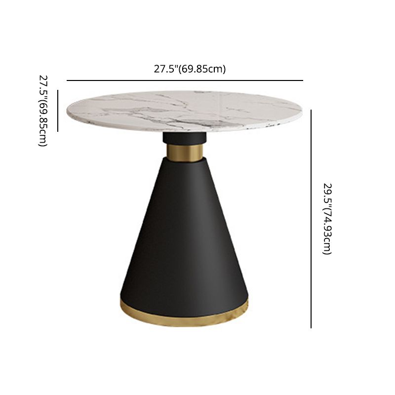 Modern Style Sintered Stone White Dining Room Set with Round Table Formal Dining Table Furniture Clearhalo 'Dining Room Sets' 'Dining Tables & Seating' 'dining_room_set' 'furn' 'furn_dining_room_set' 'Furniture' 'furniture_dining_room_set' 'Kitchen & Dining Furniture' 'kitchen&dining_furn' 'kitchen' 1200x1200_b91bd0d4-aef6-4a22-a2c8-16906291be24