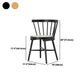 Traditional Wood Dining Armless Chairs Windsor Back Side Chair for Restaurant Use
