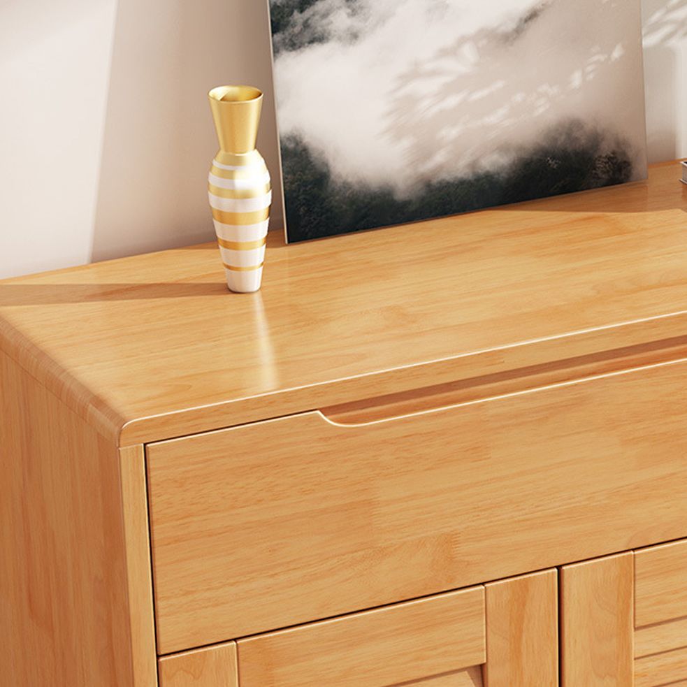 Armoire à accent moderne et contemporain armoire en bois massif avec étagères