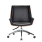 Modern Swivel Desk Chair Faux Leather Conference Mid Back Chair