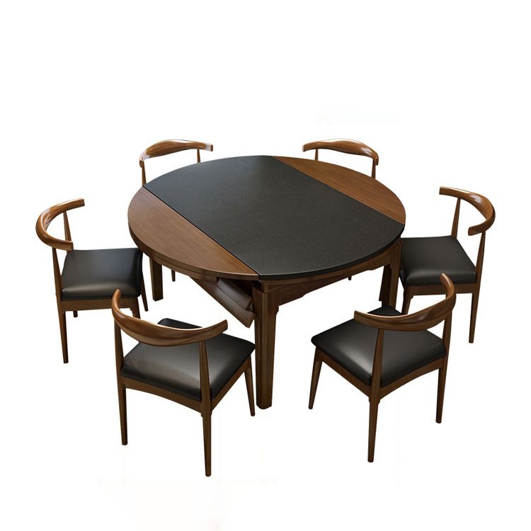 Kitchen Contemporary Dinner Table 4 Legs Extendable Dining Table Clearhalo 'Dining Tables & Seating' 'Dining Tables' 'dining_table' 'furn' 'furn_dining_table' 'Furniture' 'Kitchen & Dining Furniture' 1200x1200_b9207ebc-2a56-491e-906c-419f56da744b