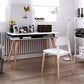 Plastic Stackable Armless Dining Chairs Open Back Side Chair with Wood Legs Clearhalo ' kitchen&dining_furn' 'Dining Chairs' 'Dining Tables & Seating' 'dining_chair' 'furn' 'furn_dining_chair' 'Furniture' 'furniture_dining_chair' 'Kitchen & Dining Furniture' 'kitchen' 1200x1200_b9210d4d-06db-4403-a421-5248efa988f2