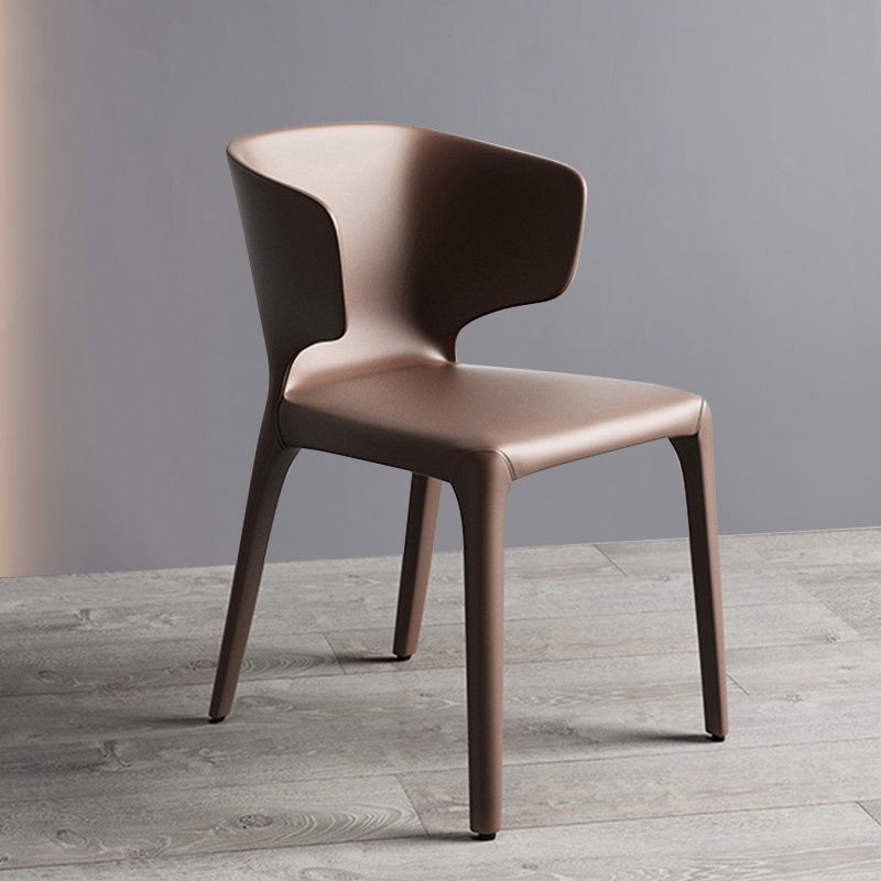 Modern Leather Dining Room Chair Wingback Arm Chair for Home Use (Set of 2) Clearhalo ' kitchen&dining_furn' 'Dining Chairs' 'Dining Tables & Seating' 'dining_chair' 'furn' 'furn_dining_chair' 'Furniture' 'furniture_dining_chair' 'Kitchen & Dining Furniture' 'kitchen' 1200x1200_b9211754-5628-4b69-ad71-72044224f013