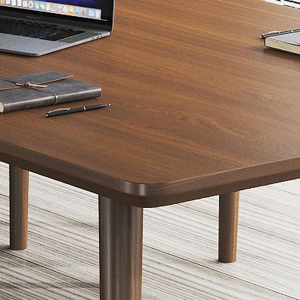 Rectangle Solid Pinewood Brown Tone Dining Table Simplicity 4 Legs Table for Dining Room Clearhalo ' dining_table' 'Dining Tables & Seating' 'Dining Tables' 'furn' 'furn_dining_table' 'Furniture' 'furniture_dining_table' 'Kitchen & Dining Furniture' 'kitchen&dining_furn' 'kitchen' 'kitchen_dining_table' 1200x1200_b9217b4f-1177-4737-a1c3-8c88fb1fbba8
