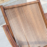 Chaise à bascule contemporaine Rootan trapézoïdal dos à dos de couleur de couleur solide chaise à bascule