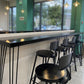 Solid Wood Counter Table with Rectangle Table Top Black Legs Table - 41.3" H Clearhalo 'Bar Furniture' 'Bar Tables' 'bar_tables' 'furn' 'furn_bar_tables' 'Furniture' 'furniture_bar_tables' 'Kitchen & Dining Furniture' 1200x1200_b924445e-ce18-4f0a-b565-fbc5b7660f36