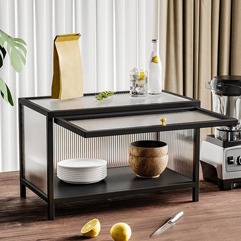 Curio Curio Curio Curio Porte in vetro Armadio in metallo con porte