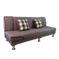 Linen Convertible Sleeper Sofa Sewn Pillow Back Armless Sofa Clearhalo 'Furniture' 'furniture_sofas' 'kitchen' 'kitchen_sofas' 'Living Room Furniture' 'Sofa' 'sofas' 1200x1200_b9269b91-b299-4176-a74f-b5db50ea392e