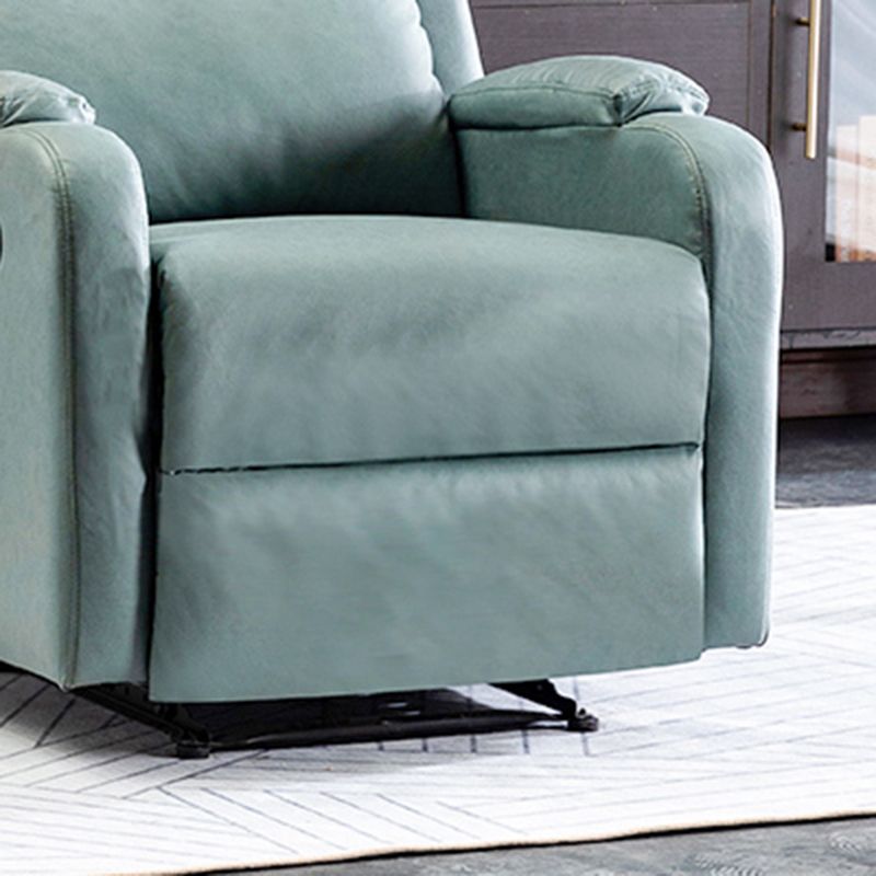 Manial-Push Back Standard Recliner Solid Color Faux Leather Recliner Chair Clearhalo 'Chairs & Seating' 'furn' 'furn_recliners' 'Furniture' 'Living Room Furniture' 'Recliners' 1200x1200_b926eb31-3c67-41a3-be4d-4358928d53b4