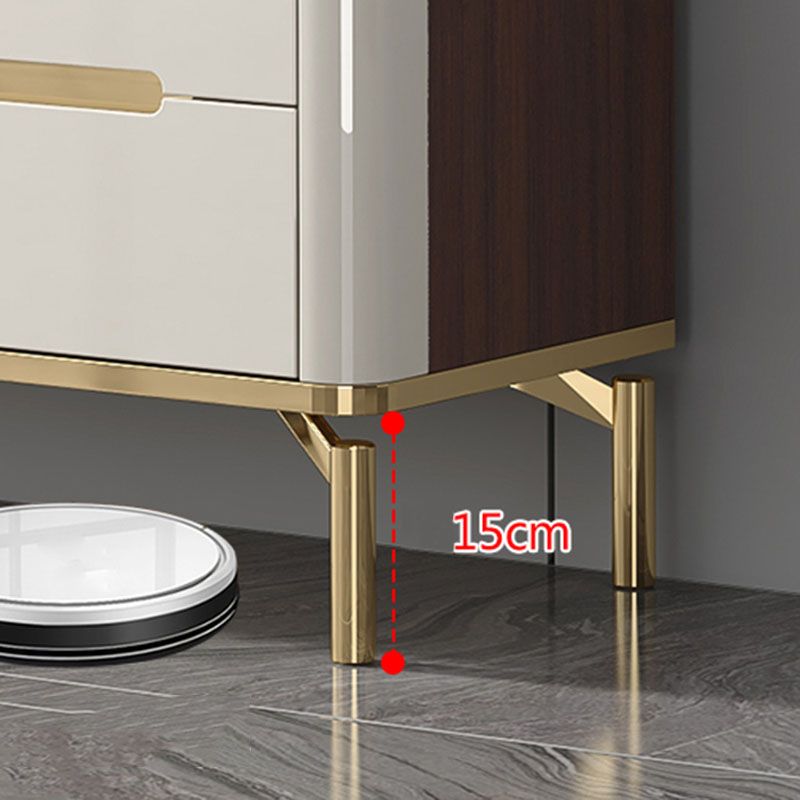 15,75-inch breedte opbergkast steen top opbergkast dressoir voor slaapkamer