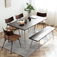 Modern 1/4/5/6/7 Pieces Dining Set Oak Wood Dining Table for Dining Room Clearhalo 'Dining Room Sets' 'Dining Tables & Seating' 'dining_room_set' 'furn' 'furn_dining_room_set' 'Furniture' 'Kitchen & Dining Furniture' 1200x1200_b92af026-1ecf-4fe3-aaf2-afdb3e56640e