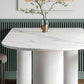 White Tripod Base Dining Table Stone Top Modern Dining Room Kitchen Table Clearhalo 'Dining Tables & Seating' 'Dining Tables' 'dining_table' 'furn' 'furn_dining_table' 'Furniture' 'furniture_dining_table' 'Kitchen & Dining Furniture' 'kitchen' 'kitchen_dining_table' 1200x1200_b92bac07-e4ee-44a8-9673-f7b1006dec2f