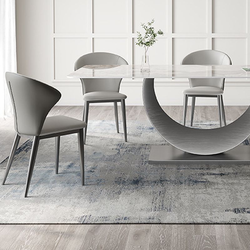 Modern Style Rectangle Table Set 1/2/3/5/8 Pieces Dining Set for Home Use