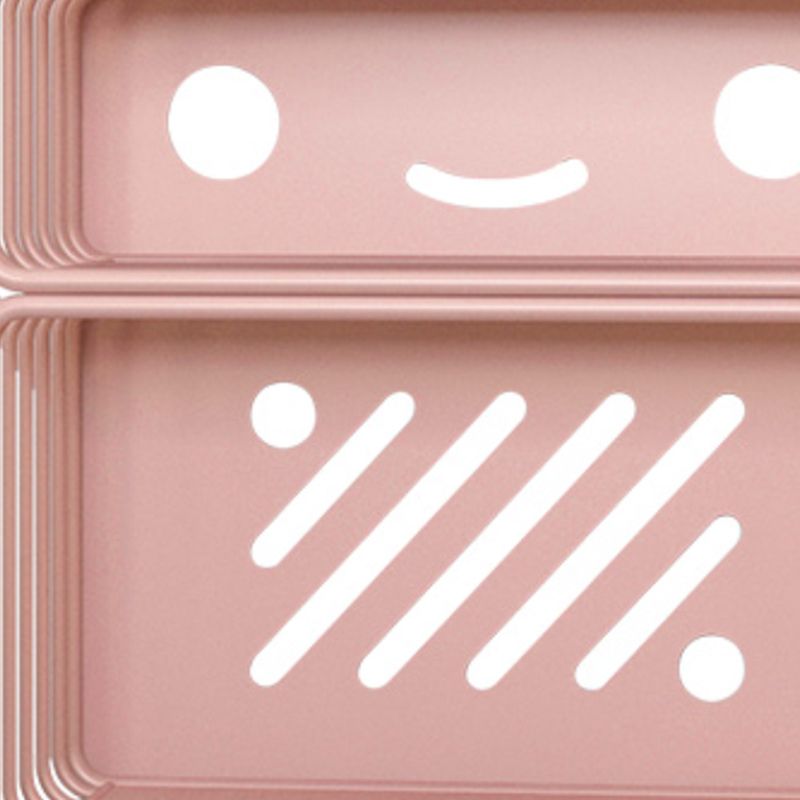 Scandinavian Metal Bookcase Standard Closed Back Bookshelf with Shelves