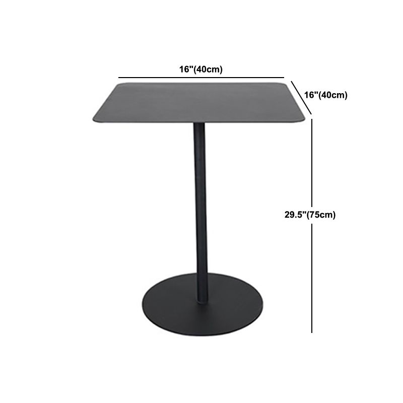 Base de piédestal moderne médiéval Table d'appoint en métal rond / carré