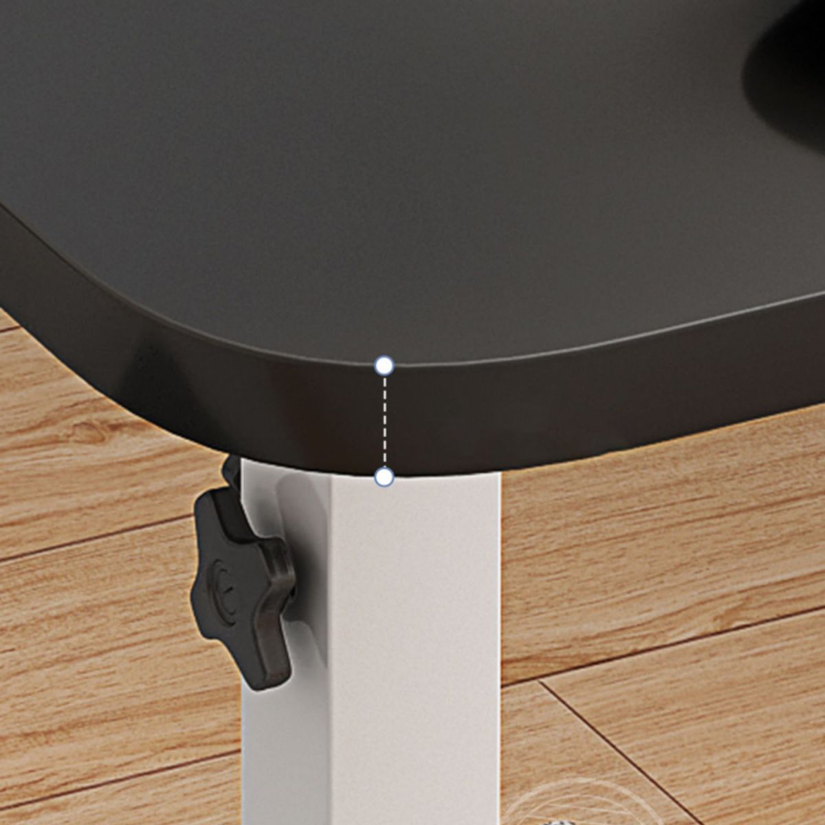 Zeitgenössischer Klappschreiber -Schreibtisch Sockel Büroschreibtisch mit Metallbeinen