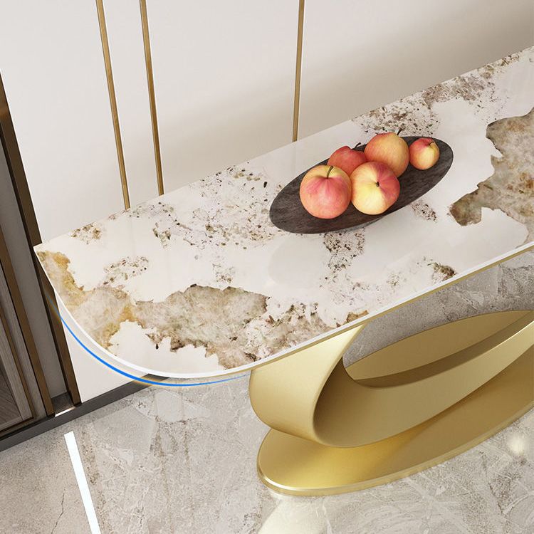 Tavolo accento console glam di divani console di finitura antica in pietra