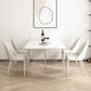 Modern White Stone Dining Table Set 1/4/5/7 Pcs Standard Height Dining Room Furniture Set