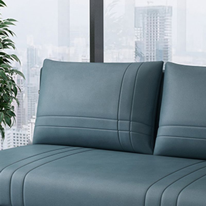 フェイクレザーコンテンポラリーソファベッドアームレスステイン耐性ベッドソファソファ