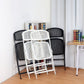 Contemporary Metal Side Chair Home Folding Armless Open Back Dining Side Chair Clearhalo ' kitchen&dining_furn' 'Dining Chairs' 'Dining Tables & Seating' 'dining_chair' 'furn' 'furn_dining_chair' 'Furniture' 'furniture_dining_chair' 'Kitchen & Dining Furniture' 'kitchen' 1200x1200_b932649a-e194-4fbf-8c66-83699e177b22