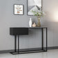 Glam Iron Console Accent Table Marble Console Sofa Table for Hall