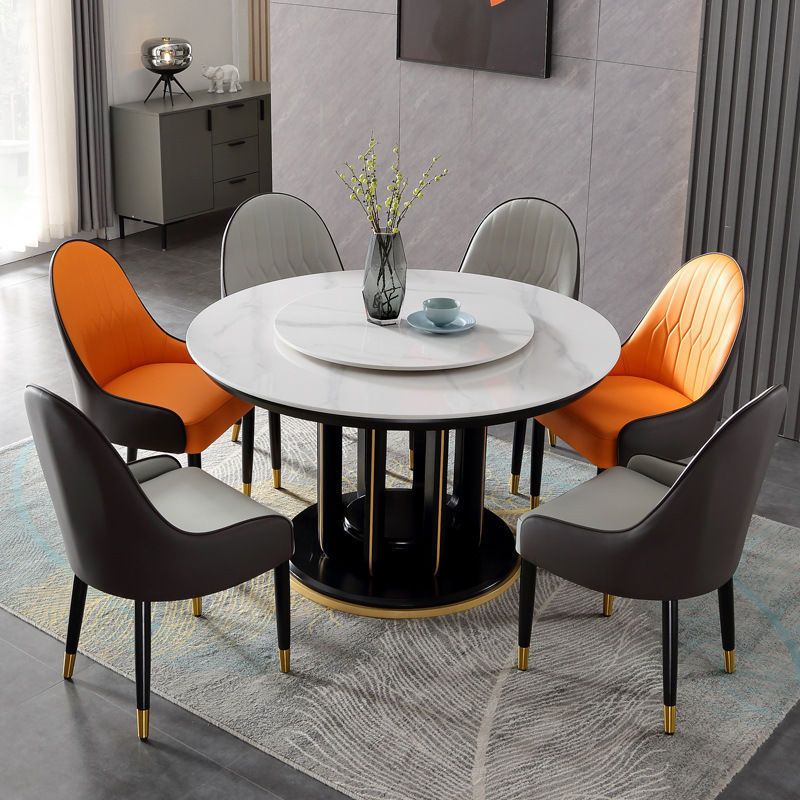 Sintered Stone Dining Table Convertible Dining Table for Kitchen Clearhalo 'Dining Tables & Seating' 'Dining Tables' 'dining_table' 'furn' 'furn_dining_table' 'Furniture' 'Kitchen & Dining Furniture' 1200x1200_b937464e-d0d0-45e0-b1c9-e5829fefa002