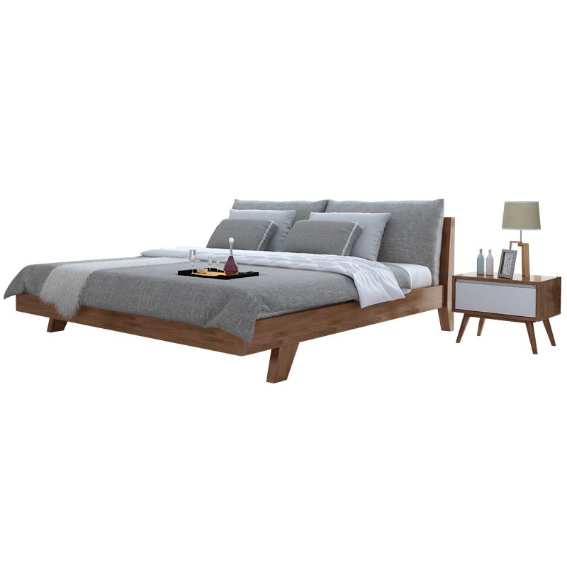 Contemporary Wood Panel Standard Bed with Rectangular Headboard Clearhalo 'Bedroom Furniture' 'Beds' 'furn' 'furn_beds' 'Furniture' 1200x1200_b93787e1-dd61-4d89-88ec-0a71b0678bb9
