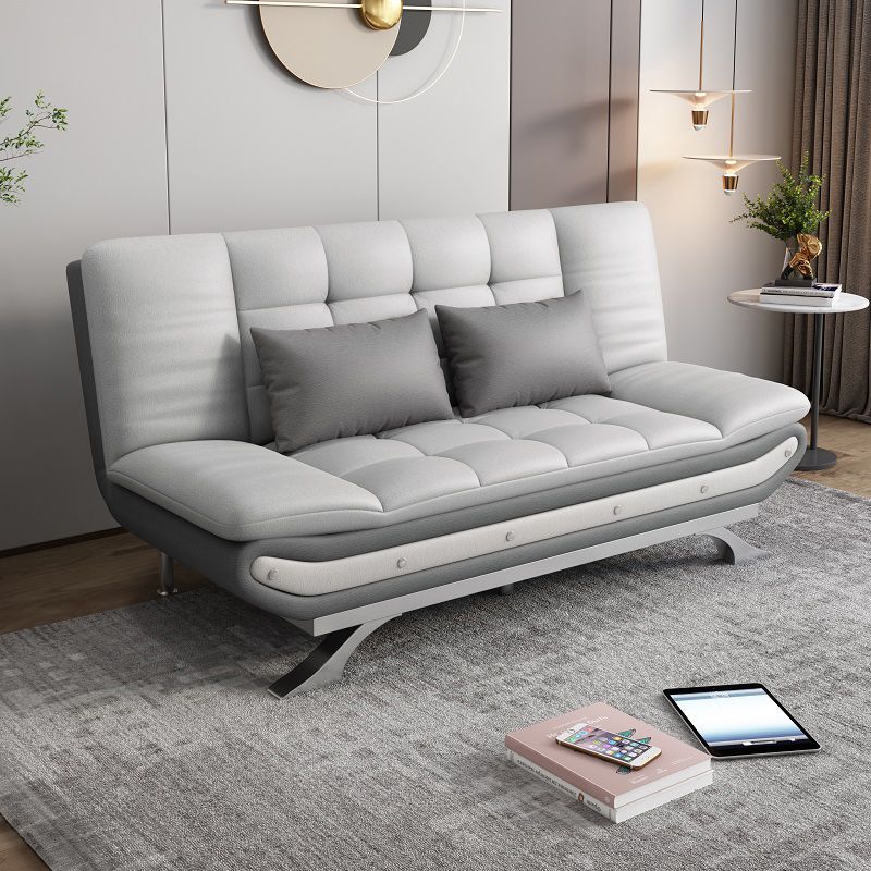 Modern Armless Sofa Faux Leather 35"W Modern Sofa for Living Room Clearhalo 'furn' 'furn_sofas' 'Furniture' 'furniture_sofas' 'kitchen' 'kitchen_sofas' 'Living Room Furniture' 'Sofa' 'sofas' 1200x1200_b937a48b-e981-4a34-860f-7f32e010345d