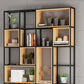 Natural Standard Bookcase Industrial Wooden Open Back Bookshelf Clearhalo 'Bookcases' 'furn' 'furn_bookcases' 'Furniture' 'Office Furniture' 1200x1200_b9387c0e-0f83-48b5-981a-30c7356788d5