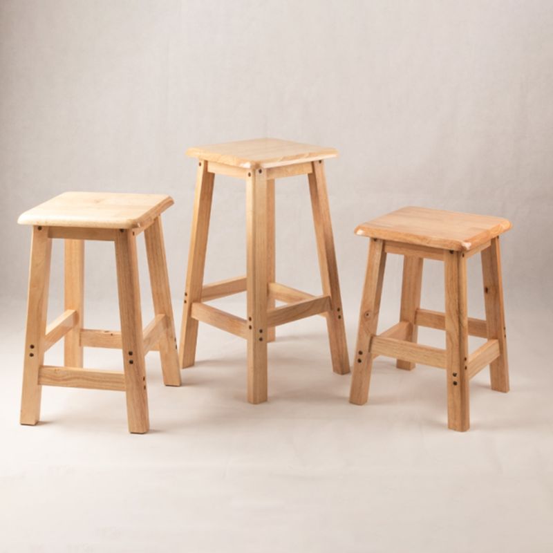 Oak Wood Modern Bar Stool Backless Footrest Indoor Counter-height Stool Clearhalo 'Bar Furniture' 'Bar Stools' 'bar_stools' 'furn' 'furn_bar_stools' 'furniture_bar_stools' 'Kitchen & Dining Furniture' 'kitchen&dining_furn' 'kitchen' 'kitchen_furn' Furniture' 1200x1200_b93f9be0-752b-47aa-b1bc-bcce7963d59f