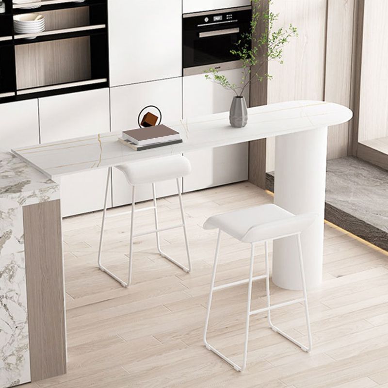 Glam Pub Height Dining Table Stone Top Pub Table for Patio Use Clearhalo 'Bar Furniture' 'Bar Tables' 'bar_tables' 'furn' 'furn_bar_tables' 'Furniture' 'Kitchen & Dining Furniture' 1200x1200_b93fe858-4ade-488a-a821-8e33dc736490