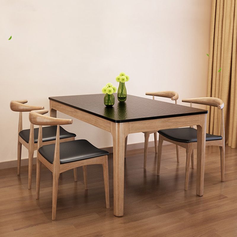 Zwart en bruine eetkamer diner keukentafel moderne eettafel