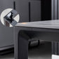 Industrial Style Sintered Stone Dining Table Aviation Aluminum Base Rectangle Table for Home Clearhalo ' dining_table' 'Dining Tables & Seating' 'Dining Tables' 'Furniture' 'furniture_dining_table' 'Kitchen & Dining Furniture' 'kitchen&dining_furn' 'kitchen' 'kitchen_dining_table' 1200x1200_b9454ca3-afba-43f9-9aa6-01ee0f1461c9