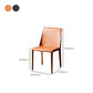 Faux Leather Dining Chairs Contemporary Chairs with Metal Base