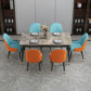 Rectangle Contemporary Style Dining Room Set Sintered Stone Dining Furniture Set with 4 Legs Table Clearhalo 'Dining Room Sets' 'Dining Tables & Seating' 'dining_room_set' 'furn' 'furn_dining_room_set' 'Furniture' 'furniture_dining_room_set' 'Kitchen & Dining Furniture' 'kitchen&dining_furn' 'kitchen' 1200x1200_b946f1e8-9a53-4354-b222-b06d23b013de