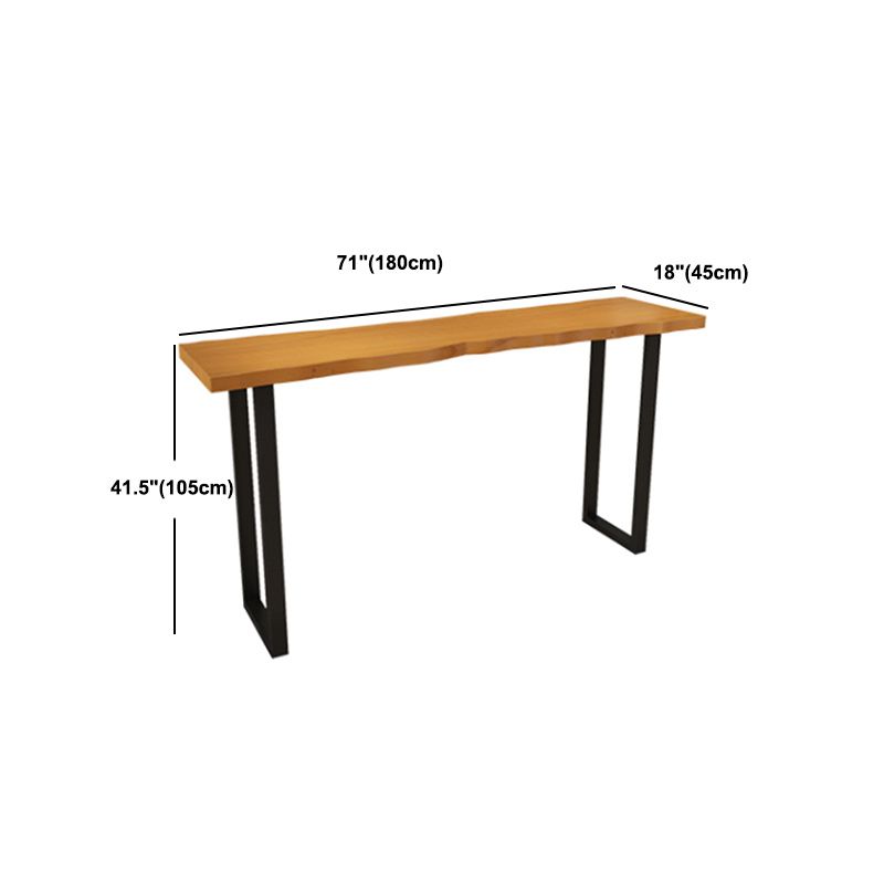 Juego de mesa de Pub rectangular Industrial de 1/5/7 piezas, mesa de mostrador de madera con taburetes sin respaldo