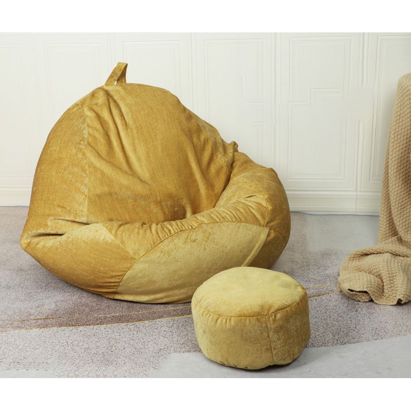 Chaise rond sans bras sans arme avec Ottomans pour le salon