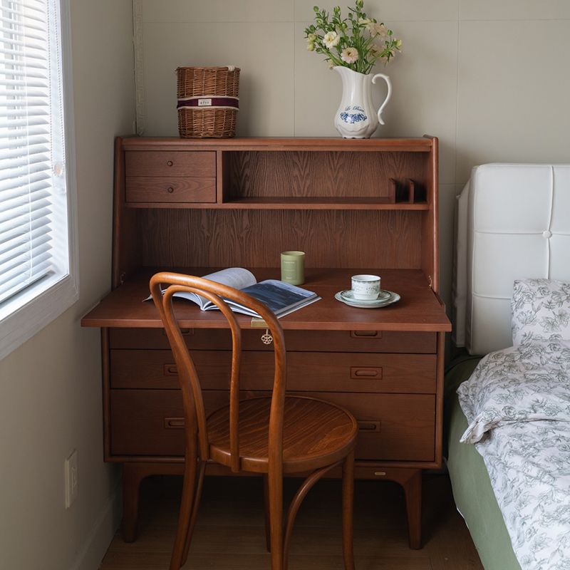 Mid-Century Modern Wood Accent Chest in Ash 46" Tall 5 Drawers Cabinet Clearhalo 'Cabinets & Chests' 'cabinets_chests' 'furn' 'furn_cabinets_chests' 'Furniture' 'Living Room Furniture' 1200x1200_b9489615-adb7-4c51-8703-8186a8c24470